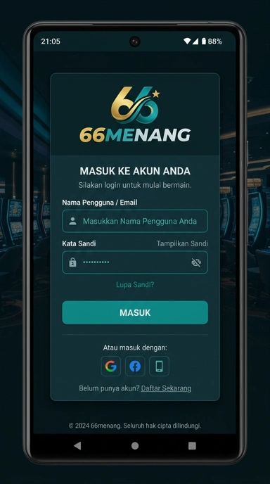Panduan Login Akun 66menang untuk Pengguna Android