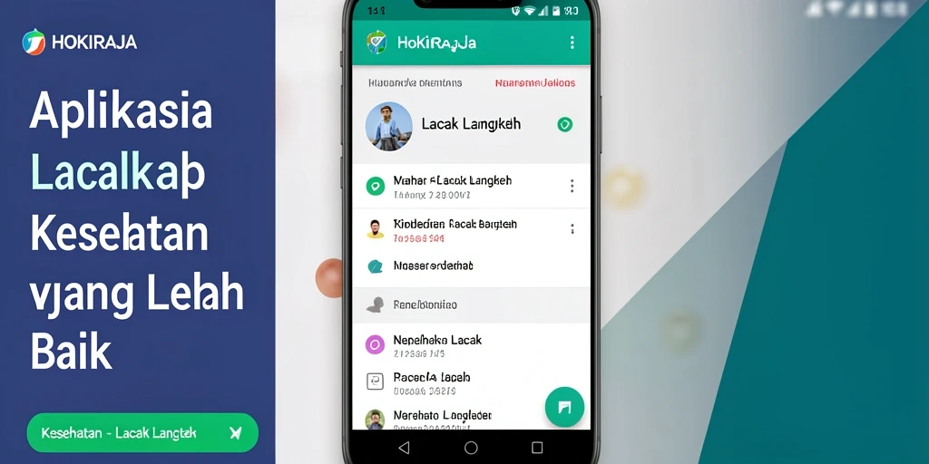 Antarmuka HOKIRAJA menampilkan informasi langkah harian dengan jelas.